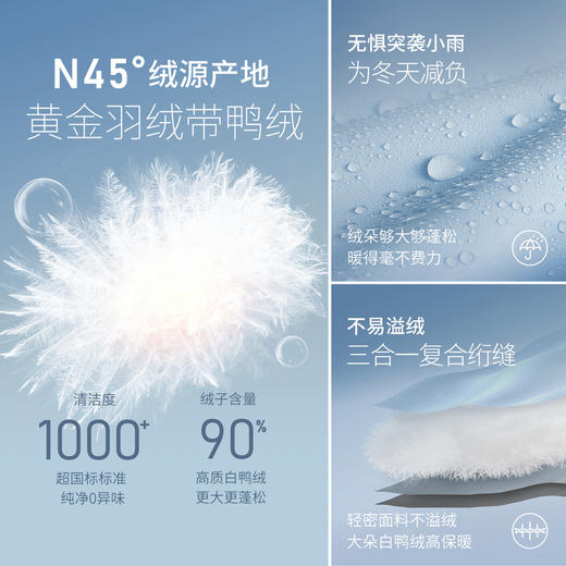 【内购】【90%白鸭绒】优雅小香风粗花呢圆领珠扣宽松显瘦不臃肿短羽绒服-W54YB3038 商品图4