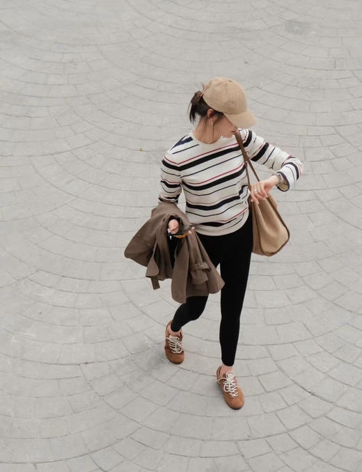 ICICLE 之禾 三色条纹彩条棉弹螺纹长袖衫（SS） 商品图5