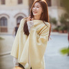 【林栖设计小店】（现货）山茶知雾系列绵羊毛毛织披肩上衣双面穿多色气质保暖2025秋冬新款斗篷女2953023 商品缩略图6
