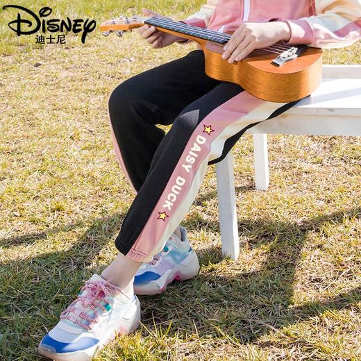 迪士尼女大童裤子春季2025新款洋气女童运动裤春秋儿童休闲裤春装 商品图2