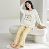 纯棉睡衣女款长袖2025新款春秋款卡通100%全棉女士家居服套装秋季 商品缩略图9
