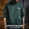 马登工装美式复古刺绣教练夹克翻领墨绿色纯棉重磅长袖外套男秋 商品缩略图4