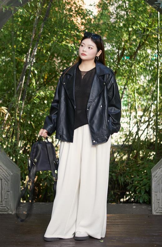 【皮衣  按扣款】花姐朋友出口俄罗斯款货源，高性价比款，环保蛋白皮，质感满分，光泽度佳~超柔软休闲夹克，皮衣外套秋装~ 商品图3