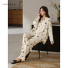 可人儿春秋季带bra奥力棉女士长袖长裤睡衣纯棉可外穿家居服套装 商品缩略图1