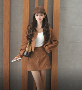 甜酷风上下套裙，这穿搭我锁死！