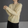 羊毛羊绒高奢！2025拉绒羊毛羊绒衫柔软不扎岛精无缝圆领针织衫上衣女秋 商品缩略图2