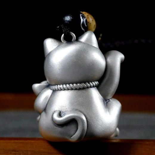 招财猫！招财进宝！纯银挂件！20-22g！ 商品图1