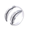 【吉羽】S925银复古开口羽毛戒指【SCH-SY23218】 商品缩略图3
