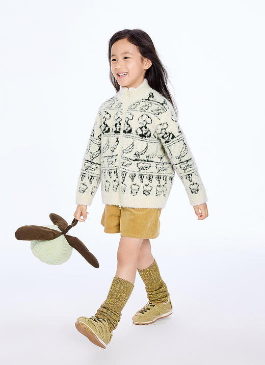 jnby   25年秋款  短款开襟毛衫  1P9310930 商品图4