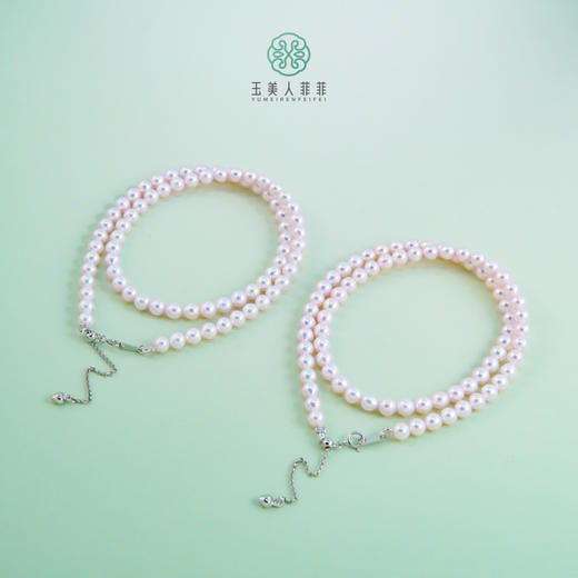 臻选S925珍珠项链-樱花粉银色 商品图0