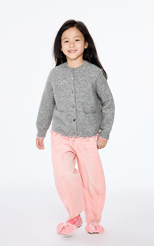 jnby  25年秋款  短款开襟毛衫 1P9312640 商品图0