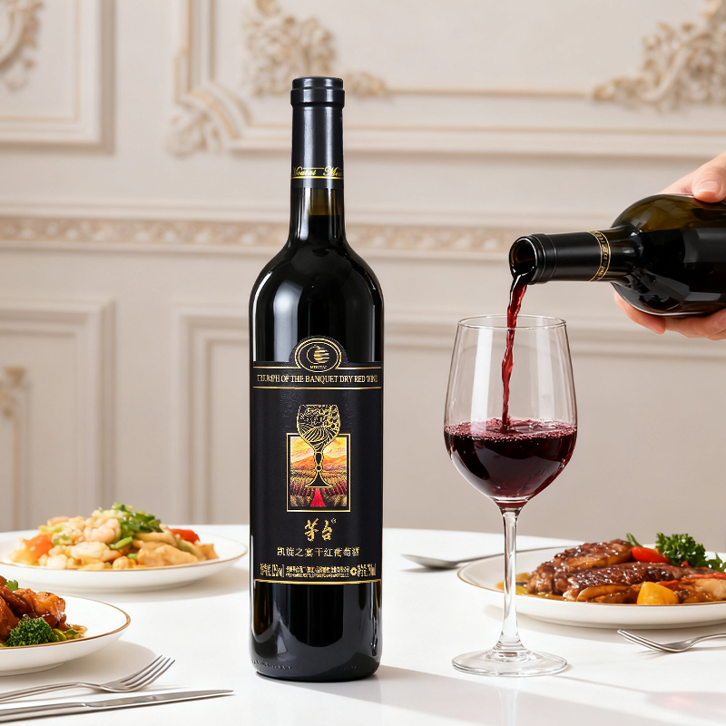 茅台凯旋之宴干红葡萄酒  茅台红酒 12度750ml*6支/箱