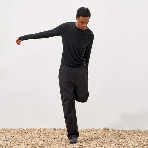 714street美利奴羊毛保暖内衣男款2025秋冬莱赛尔打底长袖修身T恤 商品图3