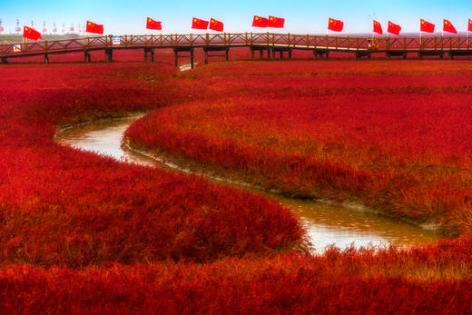 航拍中国:·本溪红叶+尾矿坝+红海滩+奈曼沙漠、怪柳航拍摄影8天 商品图3