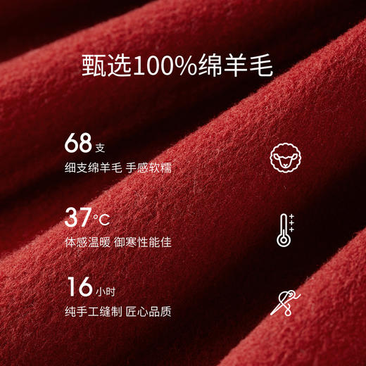 【内购】【100%绵羊毛】小香风金属扣织带镶边圆领显高真贴袋毛呢外套-W54OE8776 商品图4