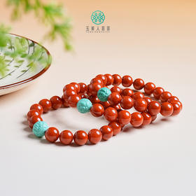 南红单圈圆珠手串约10mm