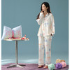 【抗菌新疆棉】自然醒「甜心奶油」A类秋季长袖睡衣女士纯棉高级感套装家居服JLM 商品缩略图8