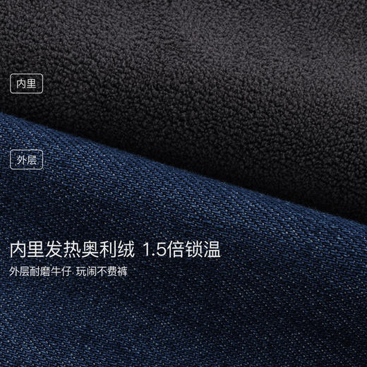 【奥利绒】马克珍妮女童挺括有型牛仔萝卜裤2025年秋冬新款551391 商品图4