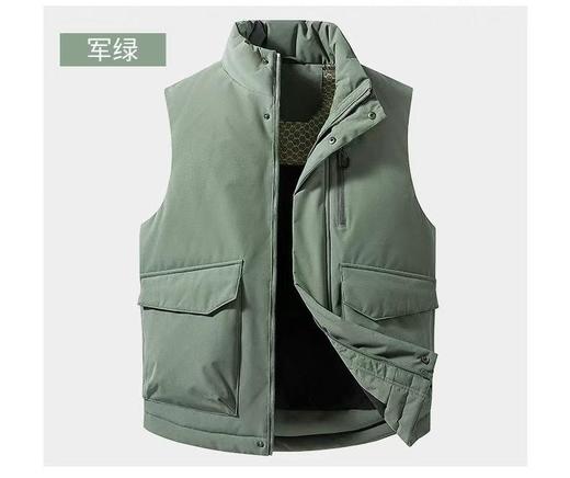 秋冬季户外立领坎肩 800+蓬松度 科技涂层防泼水加厚保暖时尚羽绒马甲BS25862-ZD 商品图4