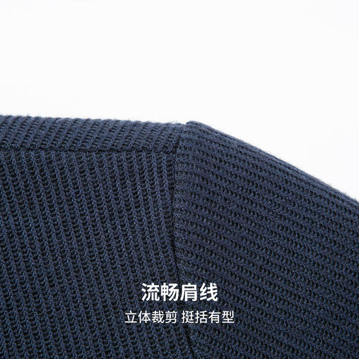 【含绵羊毛】圣得西男士2025秋季新款休闲百搭素雅绒感圆领毛衣 商品图7