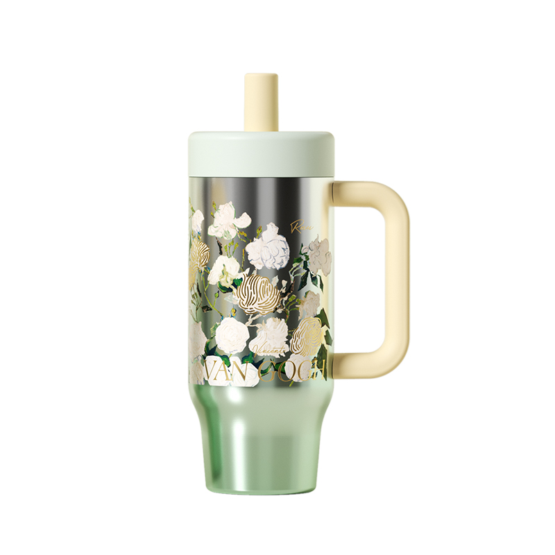 GE-MET25AW-DB209 GERMXTHE MET致敬梵高系列抱抱保温杯（绿色）