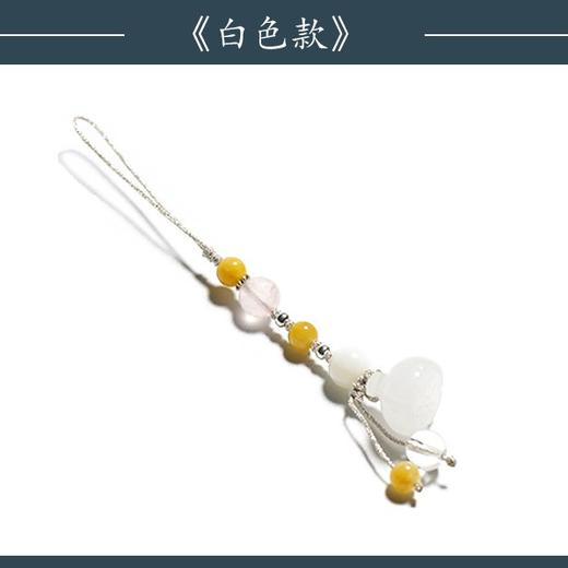 【莲蓬玉髓挂件】敦煌小众福泽创意玉石莲蓬 玛瑙旗袍挂饰 压襟包挂扇坠手机吊坠车钥匙挂件 商品图2