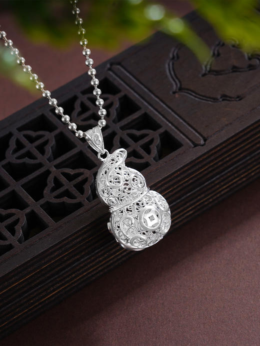 子佩集S990银【江涵秋影】套链项链【MXDZ008】纯银珐琅彩2509 商品图1