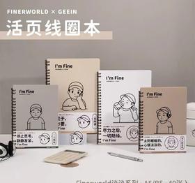 吉言A5淡淡系列活页线圈本/40张