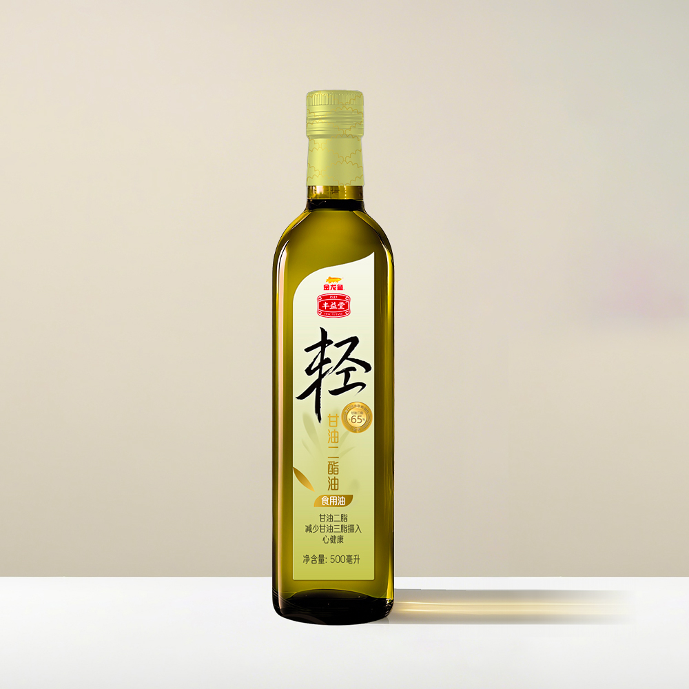 【整箱装】金龙鱼丰益堂亚麻籽甘油二酯油DAG65%500mL（金装）*12瓶