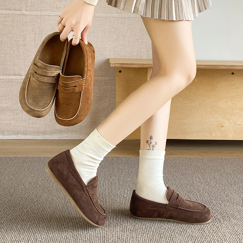 乐福鞋的天花板！【浅幼  麂皮乐福勃肯鞋】35-40码，三色可选，麂皮材质，材质柔软，超百搭的勃肯乐福鞋~