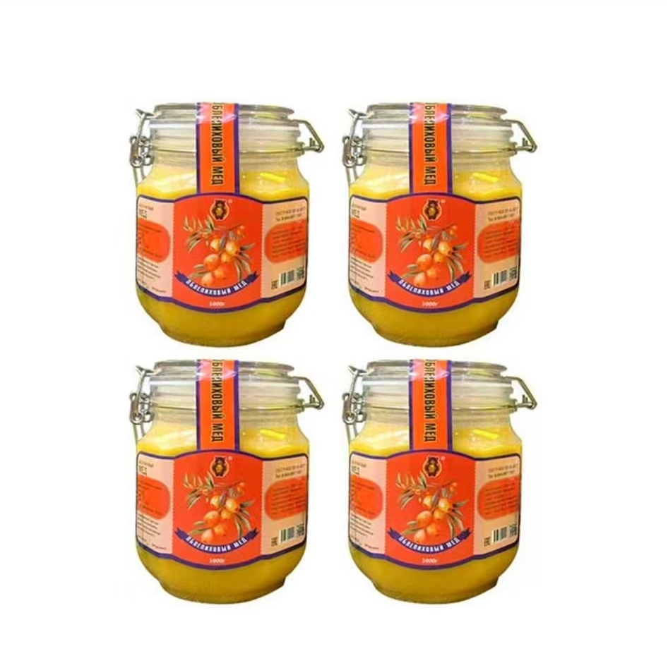 271290俄罗斯原装进口方诺蜜熊沙棘蜂蜜Y