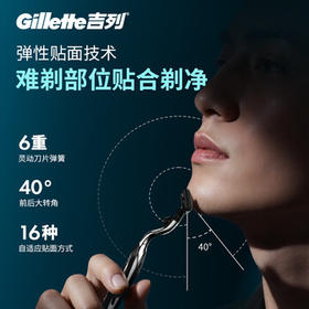 吉列锋速3经典 剃须刀片替换装6刀头 3层刀片剃刮胡须刀手动 男士 京东自营旗舰 非吉利