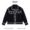G629SDSA男士秋冬新款痞帅男装韩版撞色拼接纽扣翻领夹克宽松时髦外套 商品缩略图1