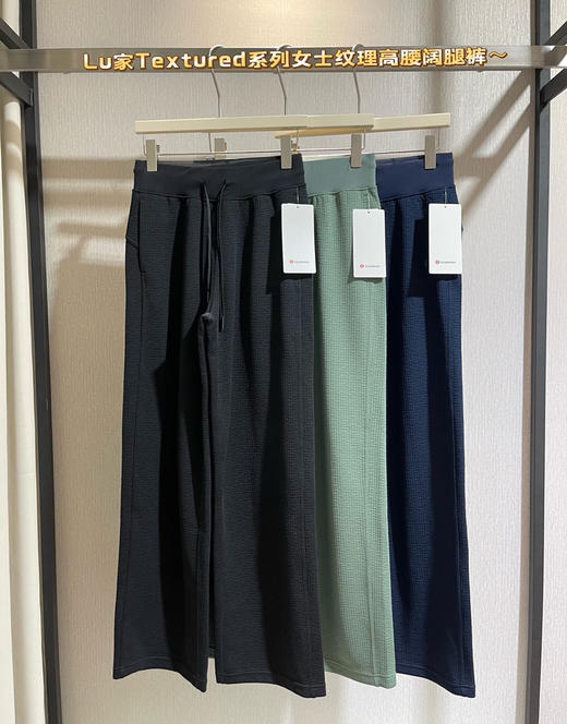 越南lu纹理面料高腰阔腿裤091902 商品图2