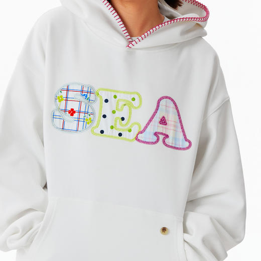 CryingCenter SEA贴布绣连帽卫衣 哭喊中心 商品图3