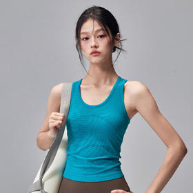 Gymicon能量符号 无缝工字运动背心带胸垫瑜伽服背心健身瑜伽服文胸防震跑步YABX2563