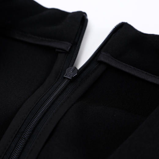 QG801斯尔丽25新款宴会素色拼接油画系列提花V领气质时尚礼服连衣裙 商品图8