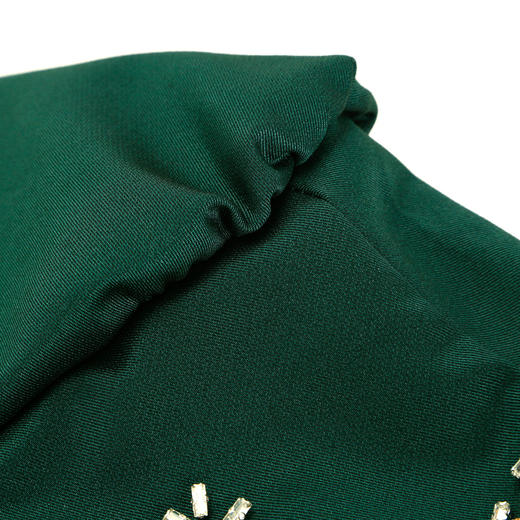 QG804斯尔丽25新款法式浪漫镶钻场合礼服配本色腰带收腰放摆显高连衣裙 商品图7