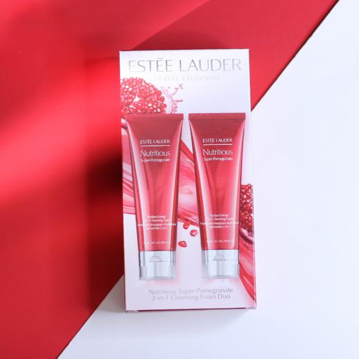 买一送一【保税仓直发】 Estee Lauder 雅诗兰黛红石榴洗面奶125ml*2/支套盒  效期【26-7-1】 商品图6