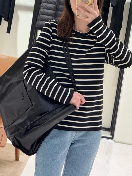 ICICLE 之禾 三色条纹彩条棉弹螺纹长袖衫（SS） 商品图3