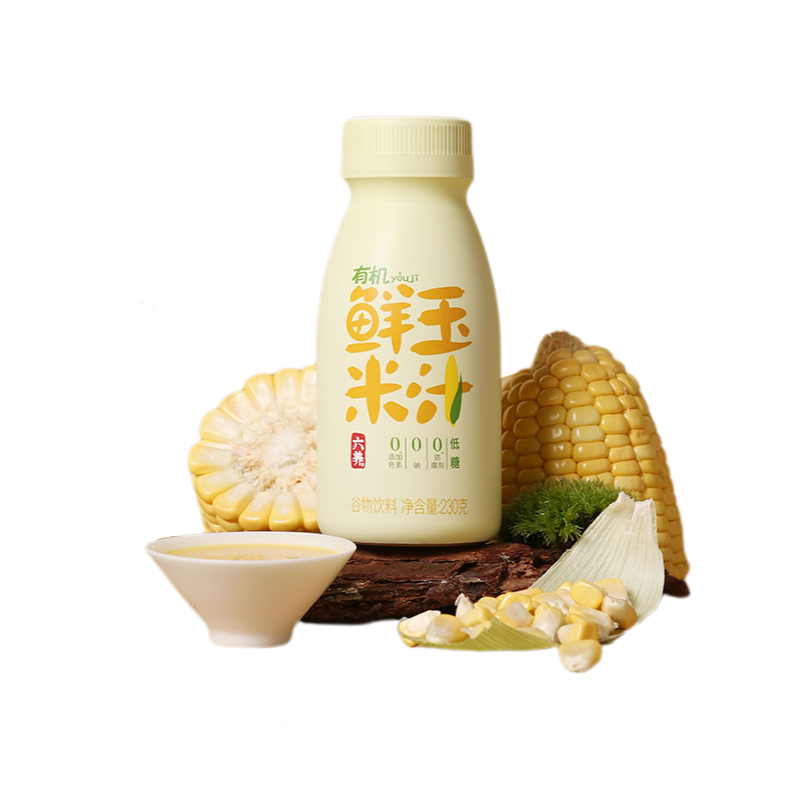 博士溯源丨六养有机鲜玉米汁230g/瓶
