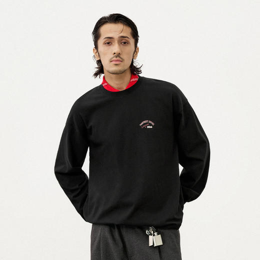 714street十周年印花长袖上衣2025秋季潮牌情侣美式复古纯棉T恤男 商品图1