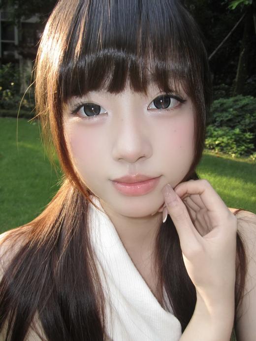 Kikicon旗下 ·黑胶玛瑙&蓝椰拿铁  14.5mm白狮参考着色大直径｜月抛2片 商品图5