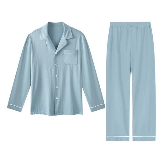 【7A艾草抗菌防螨】爱帝男士莫代尔棉长袖长裤家居套 商品图8