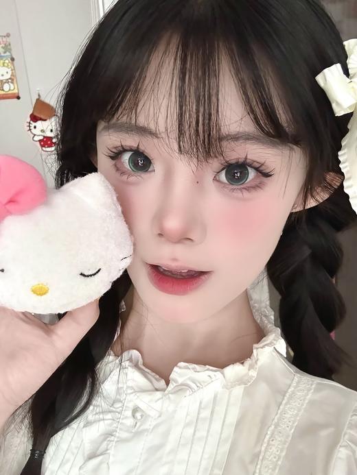 Kikicon旗下 ·桃喜芒芒&仙草丸丸  14.5mm白狮参考着色大直径｜月抛2片 商品图13