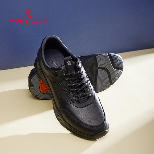 梦特娇男士时尚休闲真皮休闲鞋牛皮男鞋皮鞋低帮鞋板鞋 商品图11