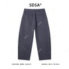 SDSA男士秋冬新款痞帅男装时尚宽松纯色直筒休闲裤百搭街头风休闲 商品缩略图4