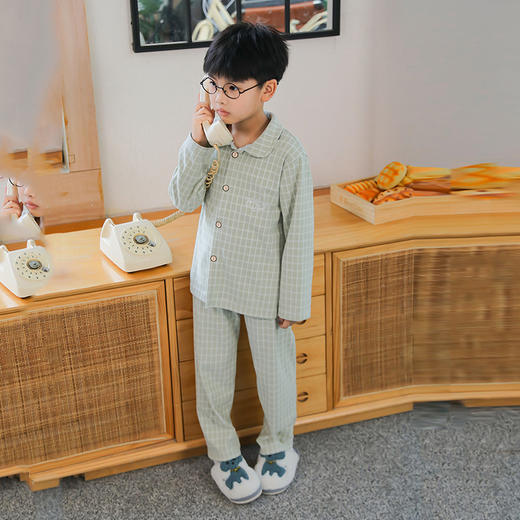 心选丨儿童布莱格开衫居家服 蓄温保暖 柔软舒适 商品图11