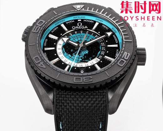 欧米茄OMEGA ZW海马600米系列 海洋宇宙 海马世界时 男士腕表 新“陶瓷壳”海马600米世界时！海马系列海洋宇宙世界时腕表！ 商品图1