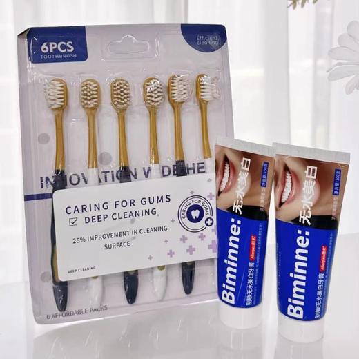 【牙膏界的“烟酰胺”】Biminne别敏无水美白牙膏 无水热感配方 含密集美白粒子 去渍修复亮白多效合一 100克/支 商品图2